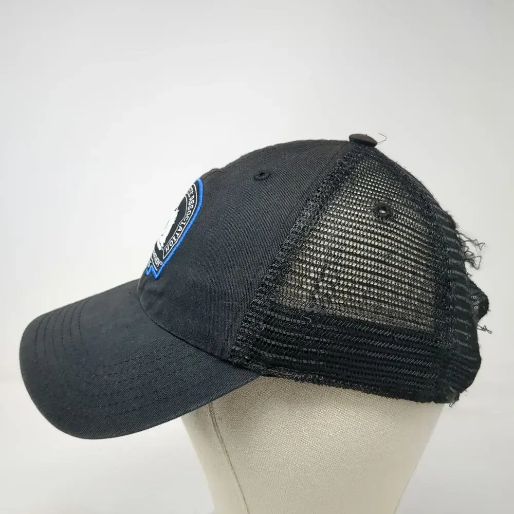 Adidas Baseball Cap Black One Size Boston Marathon 2015 BAA Logo Mesh Back Hat